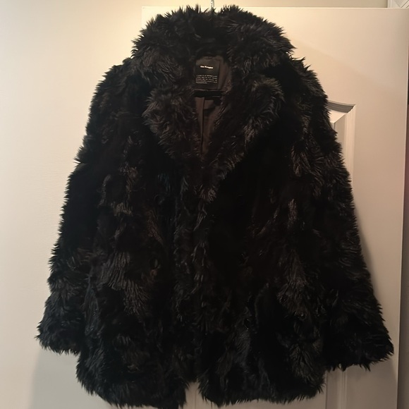 The kooples faux fur jacket black size Small - Picture 1 of 7
